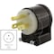 Ac Works Straight Blade Plug, 5-15P, 15 A, 125V AC, 2 Pole, Screw Terminals, Grounded ASE515P - alternate 2